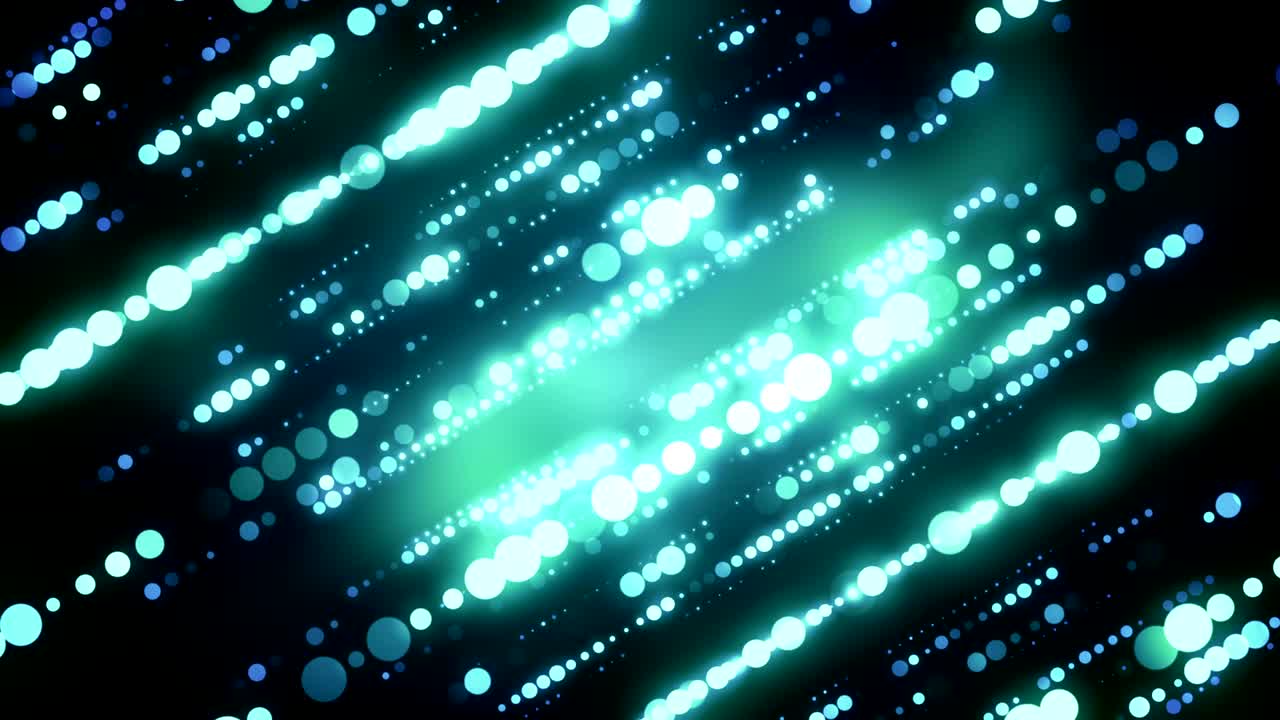 movimiento de luz verde brillante