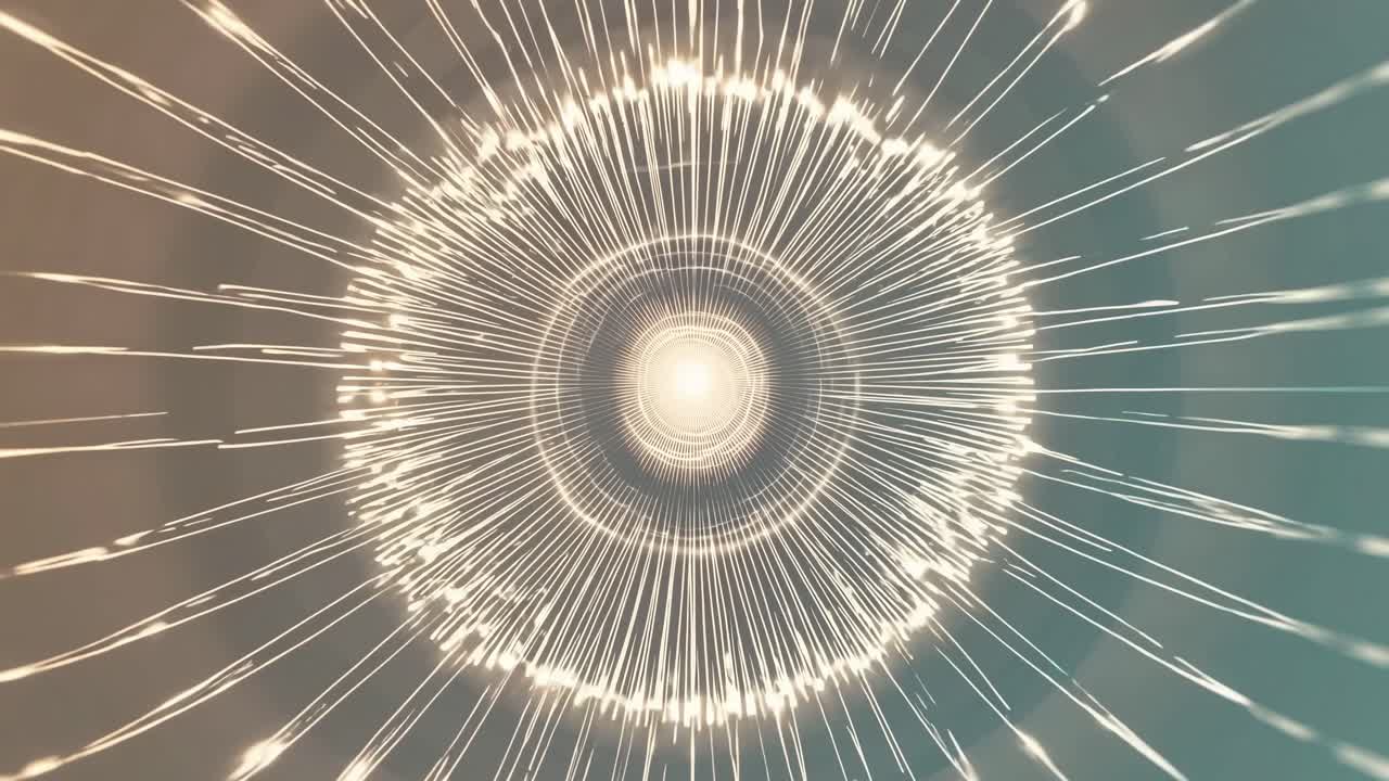 Abstract Glowing Tunnel