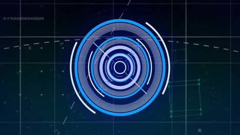 animation of scope scanning over network of connections