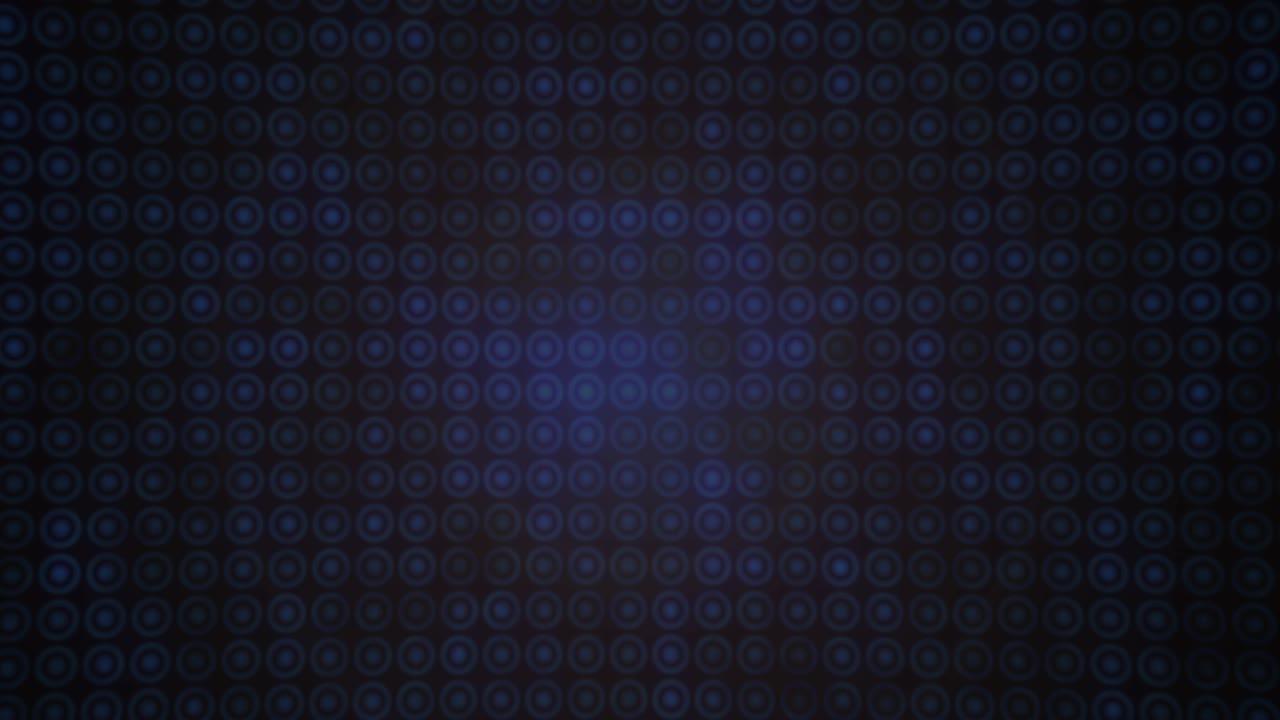 animación de múltiples círculos púrpuras en fila sobre fondo negro