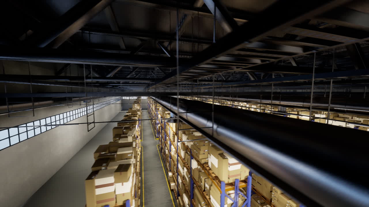 centro de distribución que alberga mercancías para actividades de la cadena de suministro