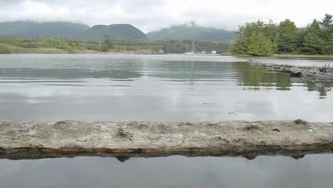 Zeitraffer-Der-Ankommenden-Flut-Im-Hafen-Von-Ucluelet-Auf-Vancouver-Island-In-Britisch-Kolumbien-Kanada