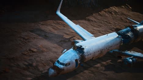 abandoned-crushed-plane-in-desert