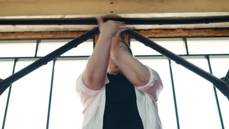 woman on a dance studio