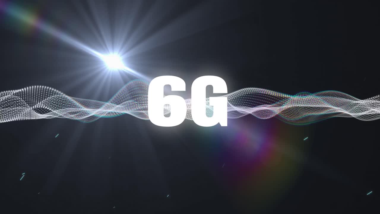 Animazione di testo 6G ed elaborazione dati informatica