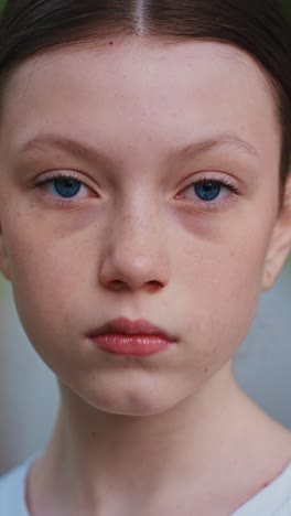 portrait of a teenage girl
