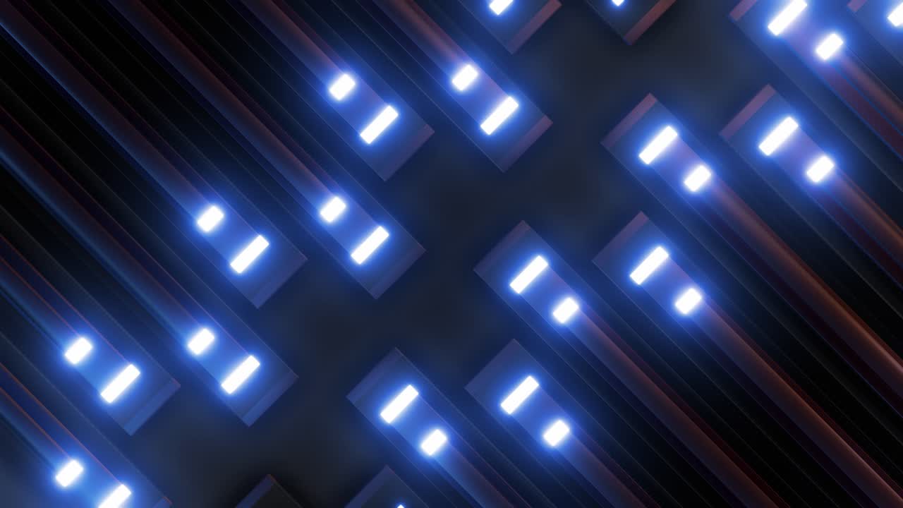Abstract Neon Light Pattern