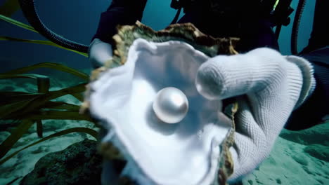 underwater pearl diving