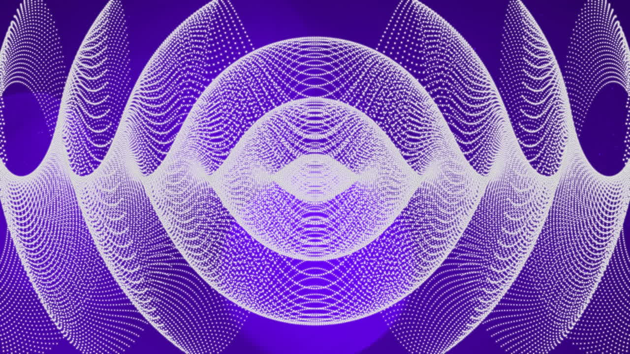 animación de líneas blancas y formas blancas sobre fondo azul