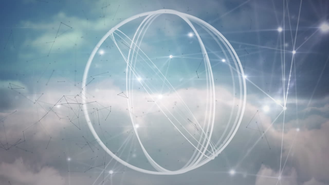 연결 네트워크와 함께 범위 스캐닝의 애니메이션