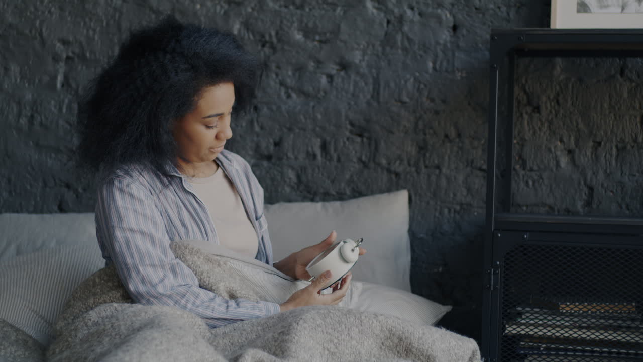 Woman Waking Up in Bed