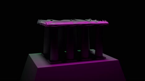 templo griego renderizado en 3d