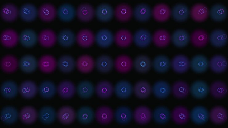 Abstract 3d background: geometric surfaces, circles. Macro Abstract Animation.