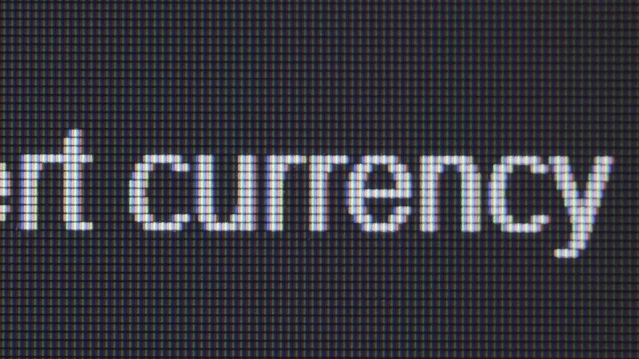 Close-up view of text on a computer screen