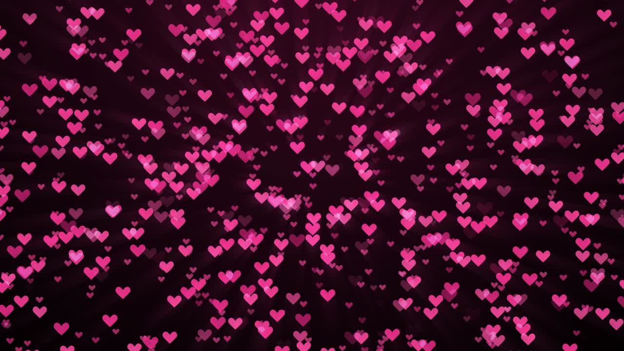 pink small heart shapes[loop]