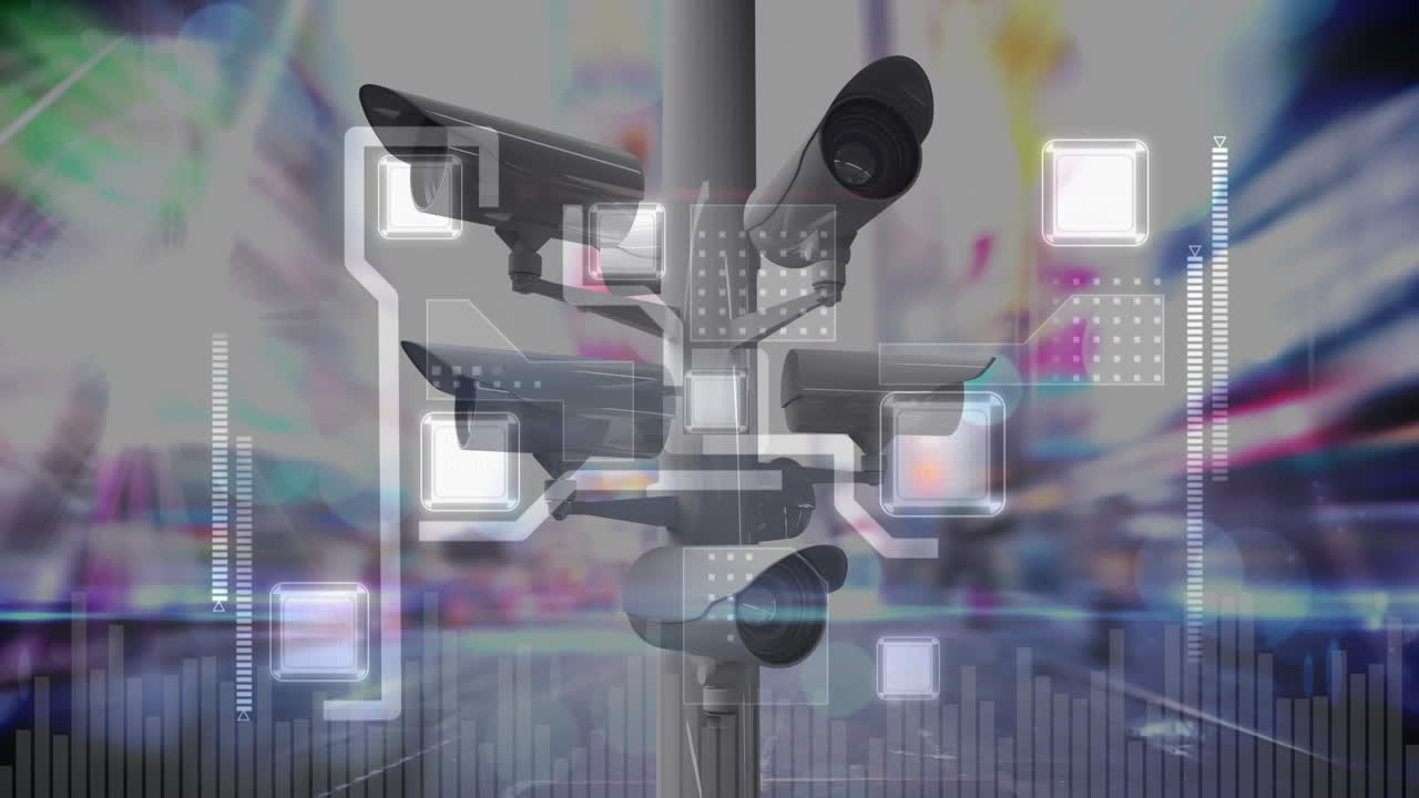 감시 카메라와 디지털 회로