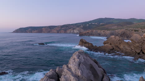 Time-Lapse-Guincho,-Cascais,-Portugal