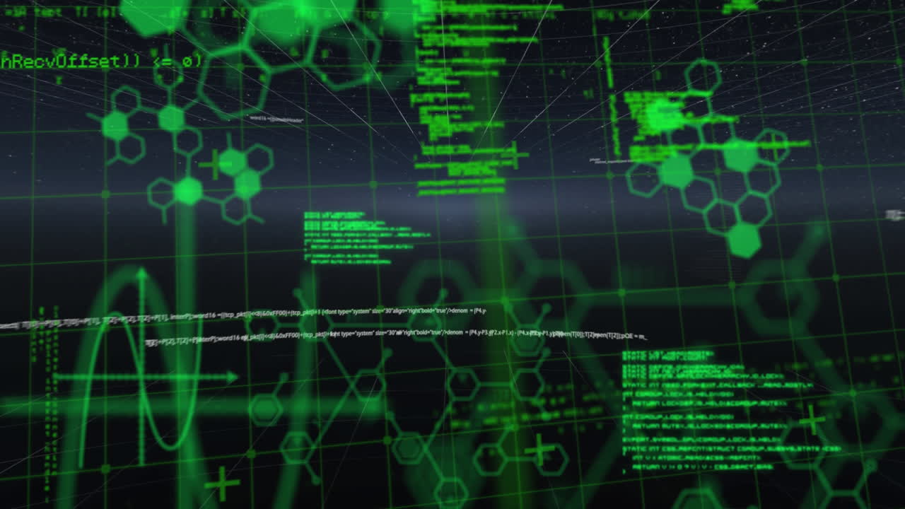 procesamiento de datos contra un fondo negro