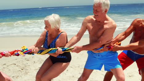 Senior-friends-playing-tug-of-war