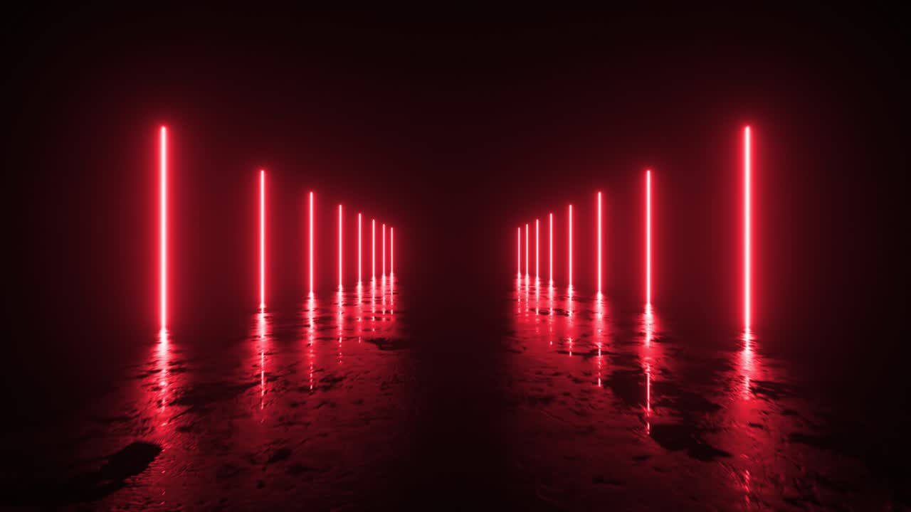 은 네온 터널 배경