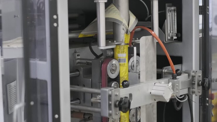 Automatic Food Packaging Machine in Operation
