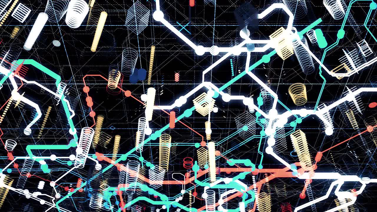 추상적인 회로 패턴