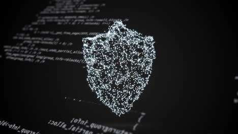 animación de la red de conexiones sobre el procesamiento de datos científicos en fondo negro