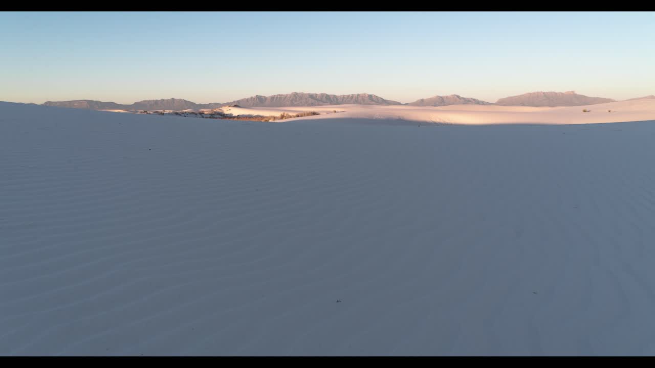 White Sands Desert Landscape at Sunrise/Sunset