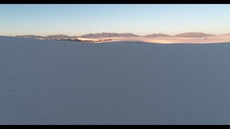 white sands desert landscape at sunrise/sunset