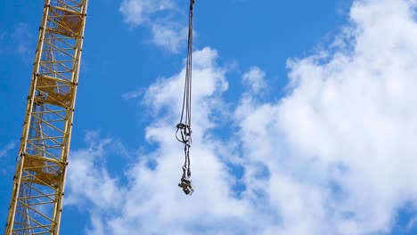 crane lifting equipment on a construction site