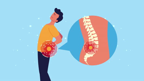 man with pain hip rheumatology disease