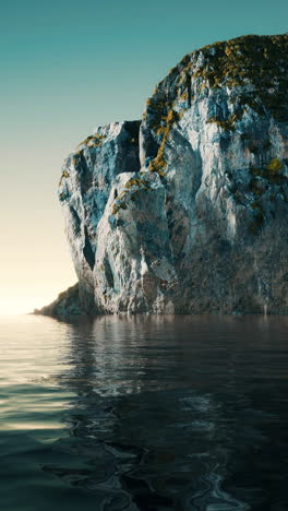 serene cliffside by the ocean