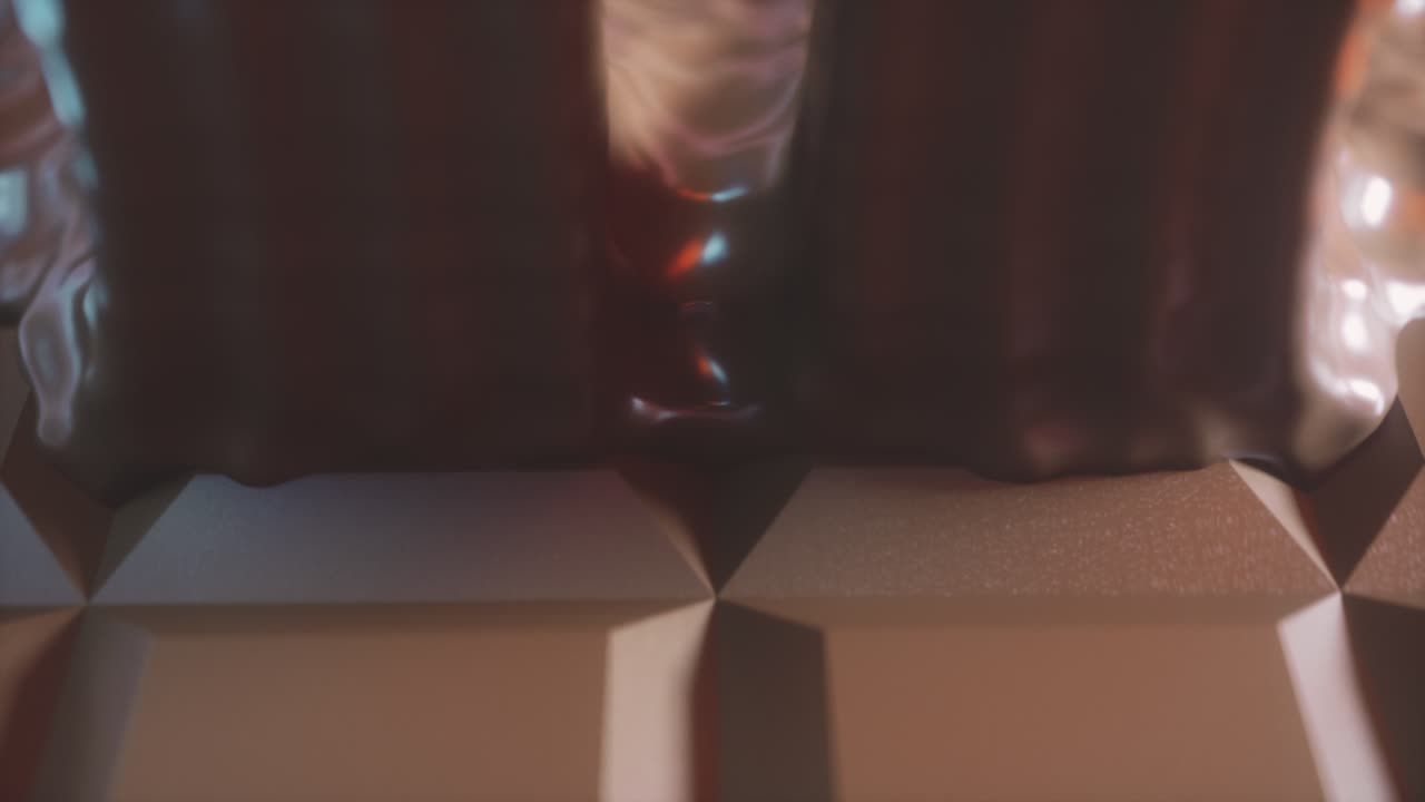 derritiendo chocolate en una barra de chocolate