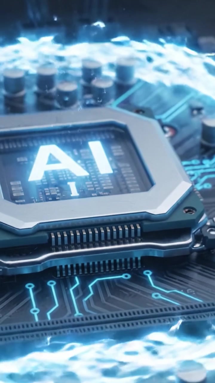 Exploring the Intricate Design of AI Technology: A Close-Up Look at Advanced Circuitry and Microchips in Modern Computing Hardware
