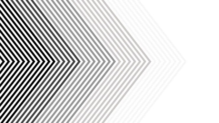 4k animated halftone monochrome arrow. Light abstract seamless looping business background