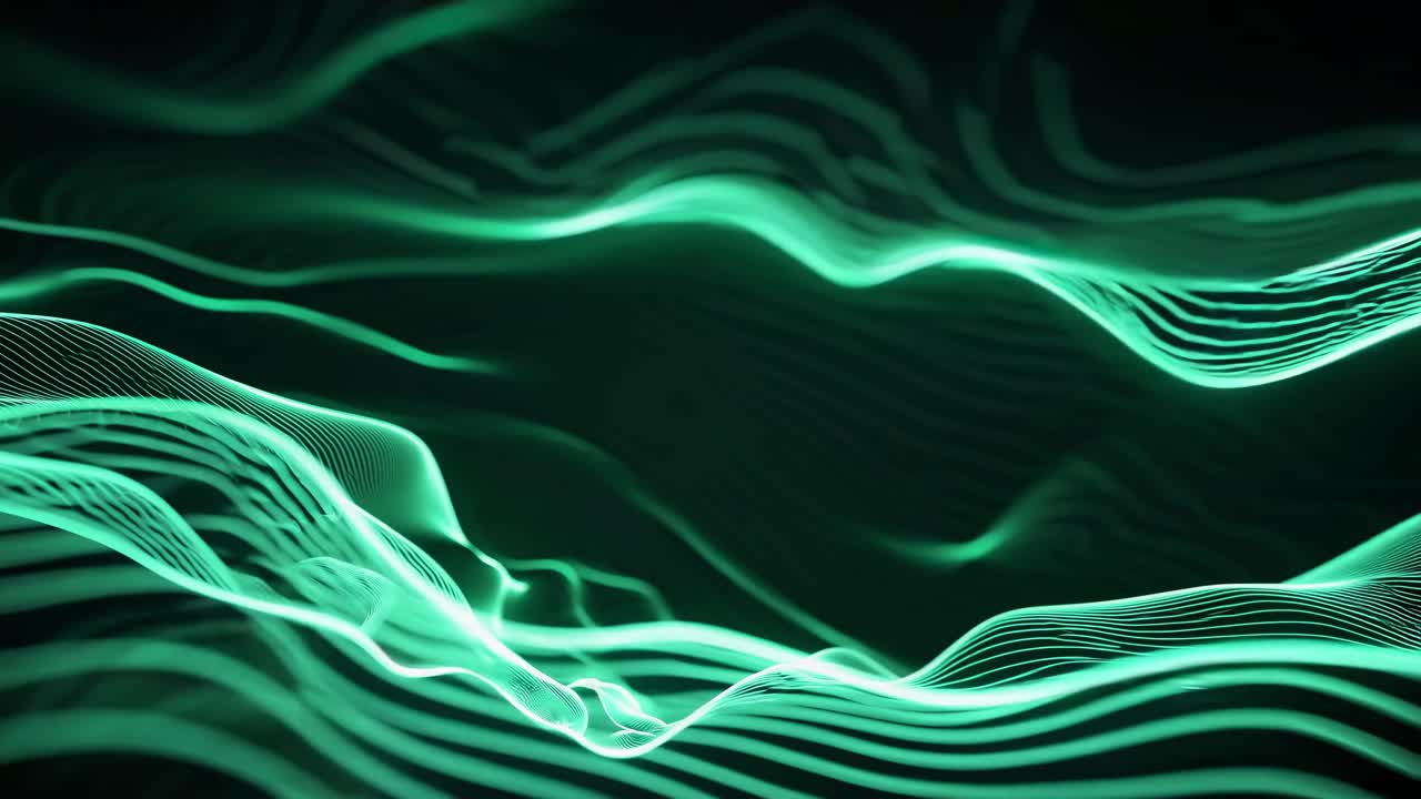 patrón de onda verde abstracto