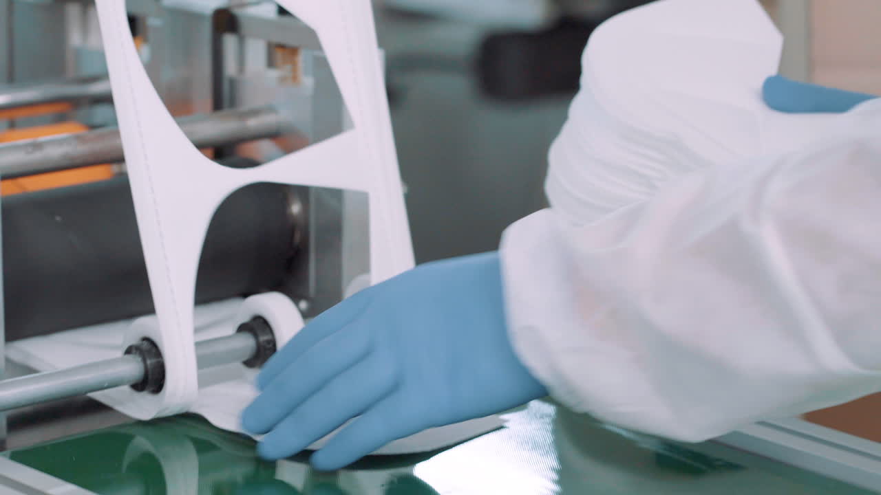 máquina automática para la producción de máscaras ffp1, ffp2, ffp3