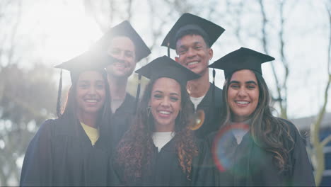 graduación universitaria, estudiantes