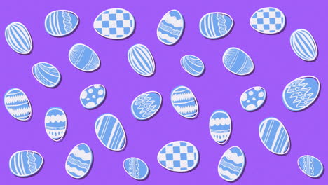 cute easter egg pattern animation 4k