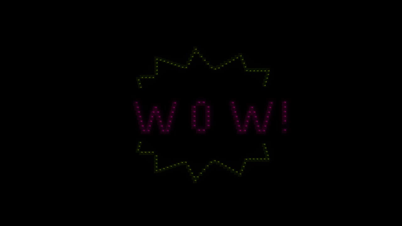 와우 리드 픽셀 로고