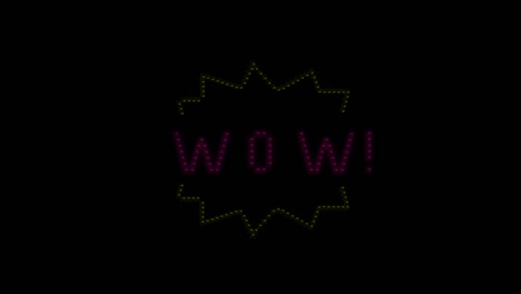 logo dei pixel a led wow