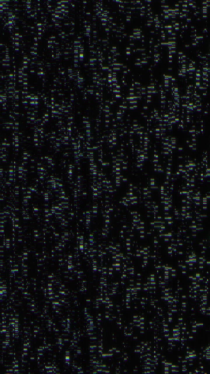 Digital Glitch Noise and Static Screen Interference