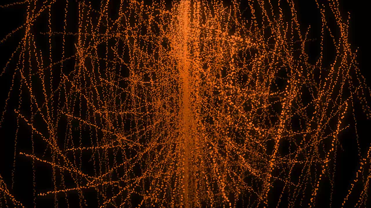 Orange color Dot Shape Pattern animation motion graphics