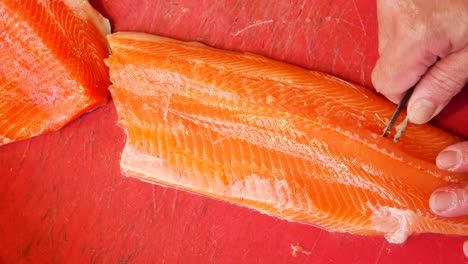 filleting fresh salmon: a seafood preparation guide