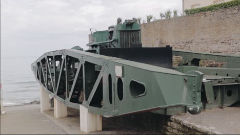 Landing-bridge-at-Omaha-Beach-in-Normandy