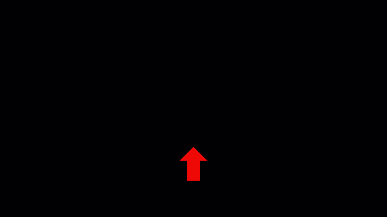 Red Arrow Pointing Up on Black Background