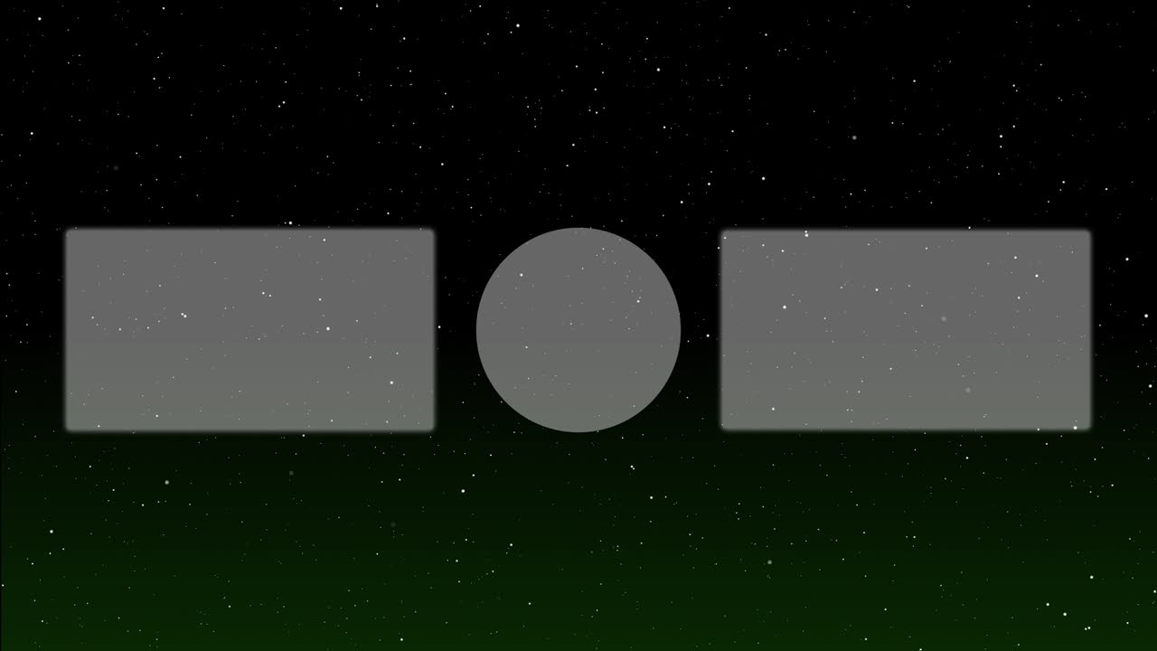 스페이스 갤럭시 엔드 카드 엔딩 스크린 모션 그래픽