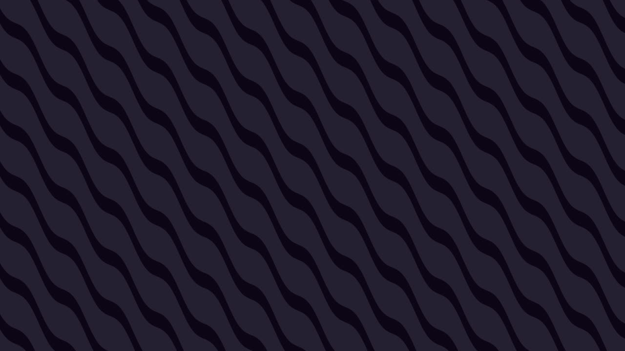 Seamless Loop of Dark Wavy Diagonal Lines Pattern