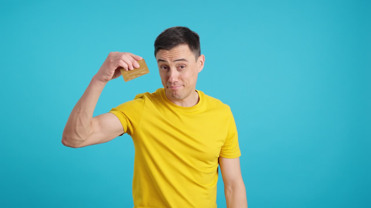 Man with credit card