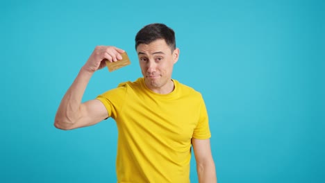 man with credit card
